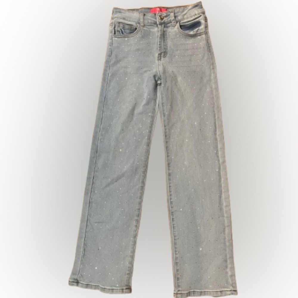 Flying Angel Denim Jeans with Subtle  Sparkle Embellishments Size 14